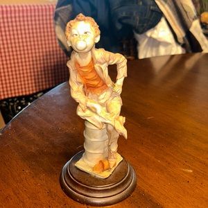 Giuseppe Armani Figurine Boy Blowing Bubble Capodimonte Italian